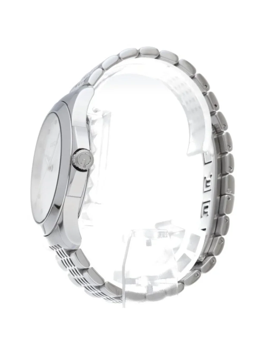 Gucci G-Timeless Mondo Watch Diamond 126.4 SS Silver